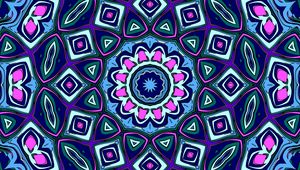 Preview wallpaper kaleidoscope, circle, shapes, abstraction, bright