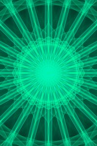 Preview wallpaper kaleidoscope, circles, pattern, lines, green