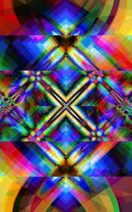 Preview wallpaper kaleidoscope, figures, abstraction, bright