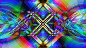 Preview wallpaper kaleidoscope, figures, abstraction, bright