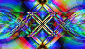 Preview wallpaper kaleidoscope, figures, abstraction, bright