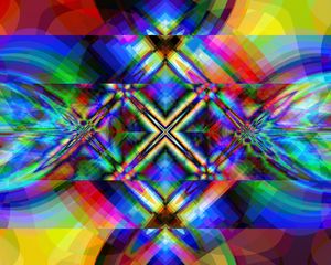 Preview wallpaper kaleidoscope, figures, abstraction, bright