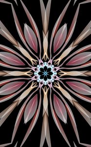 Preview wallpaper kaleidoscope, flower, shapes, abstraction