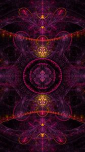 Preview wallpaper kaleidoscope, fractal, abstraction, purple, glow