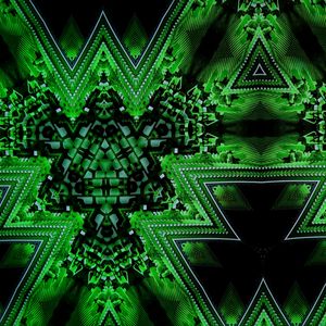 Preview wallpaper kaleidoscope, fractal, abstraction, green