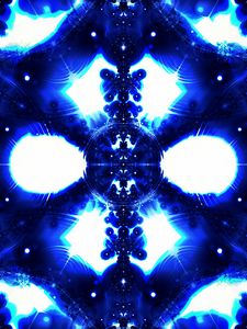 Preview wallpaper kaleidoscope, fractal, abstraction, blue