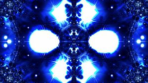 Preview wallpaper kaleidoscope, fractal, abstraction, blue