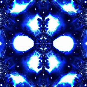 Preview wallpaper kaleidoscope, fractal, abstraction, blue
