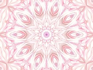 Preview wallpaper kaleidoscope, fractal, background, pink