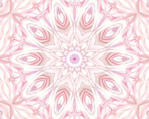 Preview wallpaper kaleidoscope, fractal, background, pink