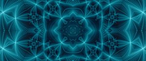 Preview wallpaper kaleidoscope, fractal, blue, abstraction