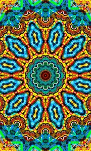 Preview wallpaper kaleidoscope, fractal, bright, colorful, background