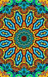 Preview wallpaper kaleidoscope, fractal, bright, colorful, background