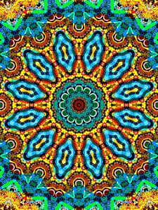 Preview wallpaper kaleidoscope, fractal, bright, colorful, background