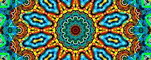 Preview wallpaper kaleidoscope, fractal, bright, colorful, background