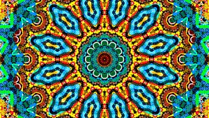 Preview wallpaper kaleidoscope, fractal, bright, colorful, background