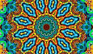 Preview wallpaper kaleidoscope, fractal, bright, colorful, background