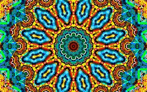 Preview wallpaper kaleidoscope, fractal, bright, colorful, background