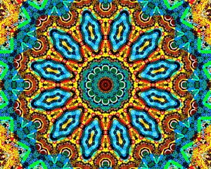 Preview wallpaper kaleidoscope, fractal, bright, colorful, background