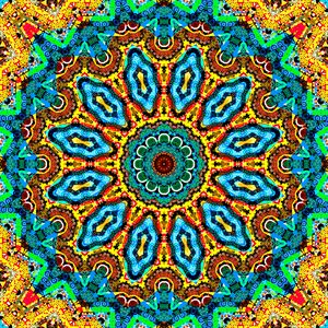 Preview wallpaper kaleidoscope, fractal, bright, colorful, background