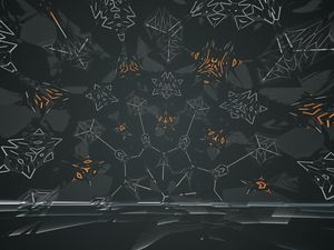 Preview wallpaper kaleidoscope, fractal, lines, abstraction, gray