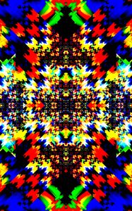 Preview wallpaper kaleidoscope, fractal, pattern, abstraction, colorful