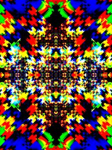 Preview wallpaper kaleidoscope, fractal, pattern, abstraction, colorful