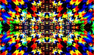 Preview wallpaper kaleidoscope, fractal, pattern, abstraction, colorful