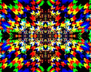 Preview wallpaper kaleidoscope, fractal, pattern, abstraction, colorful