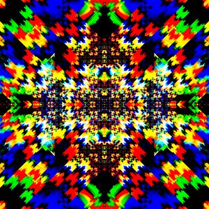 Preview wallpaper kaleidoscope, fractal, pattern, abstraction, colorful