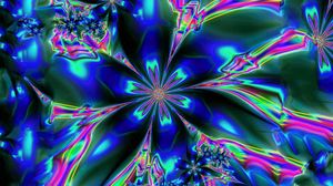 Preview wallpaper kaleidoscope, fractal, pattern, colorful, abstraction