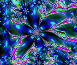 Preview wallpaper kaleidoscope, fractal, pattern, colorful, abstraction