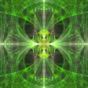 Preview wallpaper kaleidoscope, fractal, pattern, green, abstraction