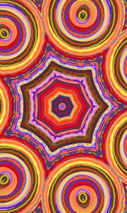 Preview wallpaper kaleidoscope, fractal, pattern, shapes, abstraction