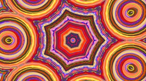 Preview wallpaper kaleidoscope, fractal, pattern, shapes, abstraction