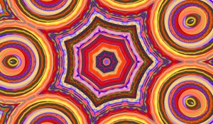 Preview wallpaper kaleidoscope, fractal, pattern, shapes, abstraction