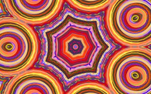 Preview wallpaper kaleidoscope, fractal, pattern, shapes, abstraction