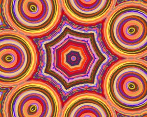 Preview wallpaper kaleidoscope, fractal, pattern, shapes, abstraction