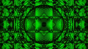 Preview wallpaper kaleidoscope, fractal, pattern, reflection, abstraction, green