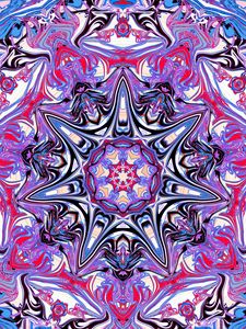 Preview wallpaper kaleidoscope, fractal, pattern, abstraction, purple