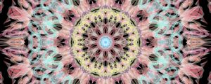 Preview wallpaper kaleidoscope, fractal, pink, abstraction