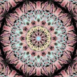 Preview wallpaper kaleidoscope, fractal, pink, abstraction