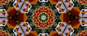 Preview wallpaper kaleidoscope, fractal, round, shapes