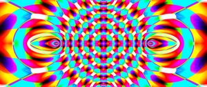 Preview wallpaper kaleidoscope, fractal, shapes, abstraction, bright