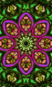 Preview wallpaper kaleidoscope, fractal, shapes, abstraction