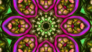 Preview wallpaper kaleidoscope, fractal, shapes, abstraction