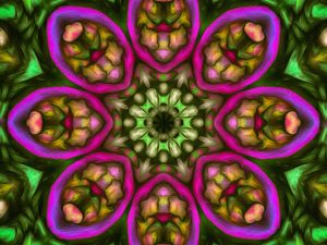 Preview wallpaper kaleidoscope, fractal, shapes, abstraction