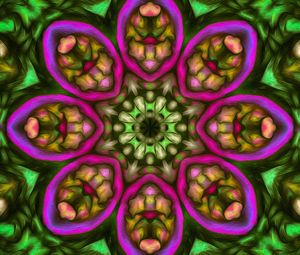 Preview wallpaper kaleidoscope, fractal, shapes, abstraction