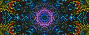 Preview wallpaper kaleidoscope, fractal, shapes, colorful, abstraction