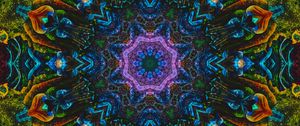 Preview wallpaper kaleidoscope, fractal, shapes, colorful, abstraction